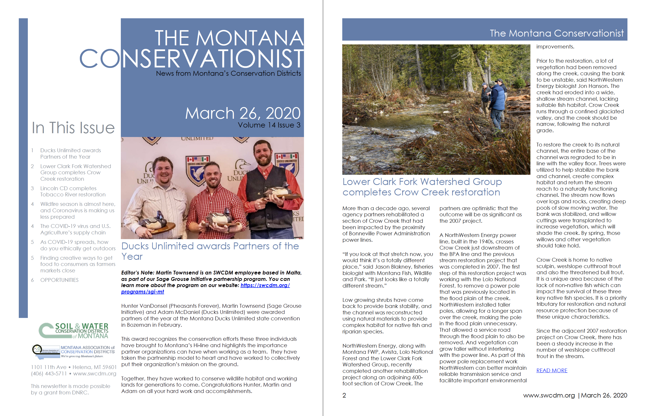 The Montana Conservationist, March 26