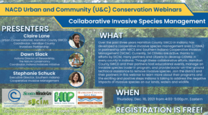 Invasive species webinar flyer