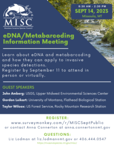 Poster for eDNA Metabarcoding Meeting